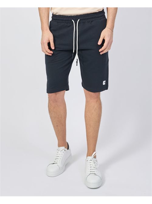 Urban Ring men's Bermuda shorts with logo URBAN RING | UR812071BLUE